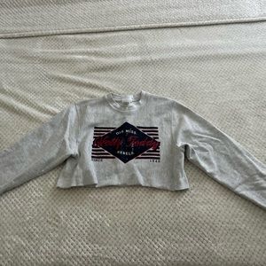 Ole Miss Cropped Sweatshirt/ Long Sleeve Top